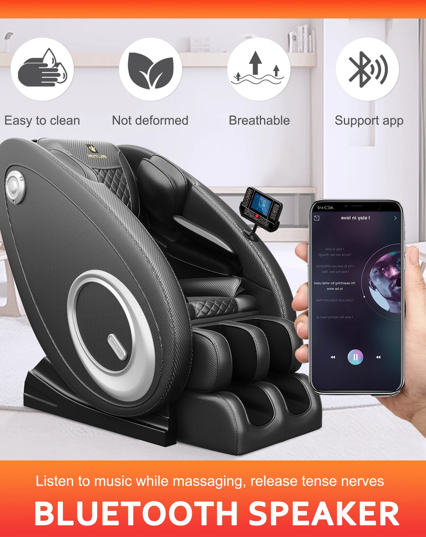 Full Body Massage Chair with Bluetooth