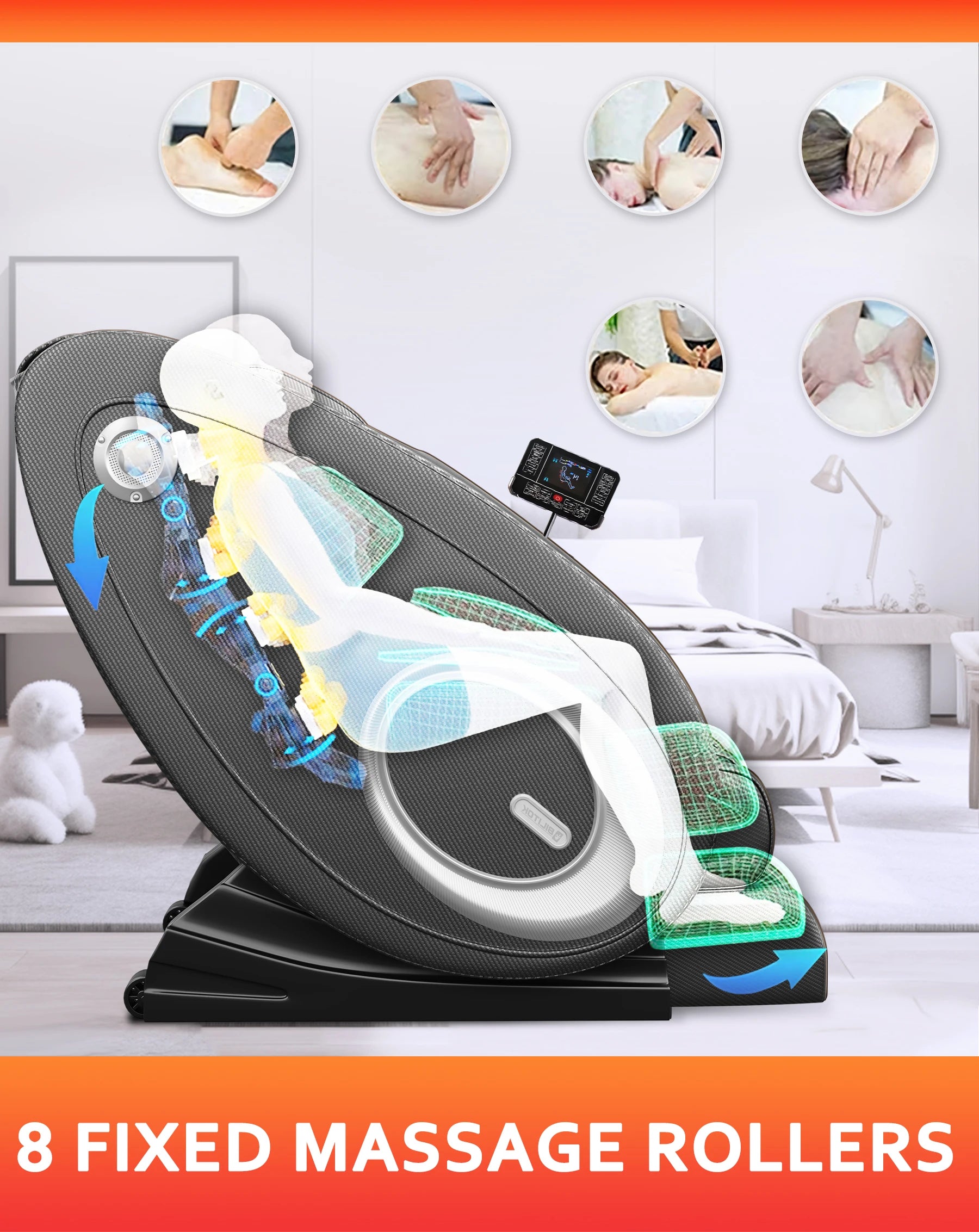 Full Body Massage Chair with Bluetooth